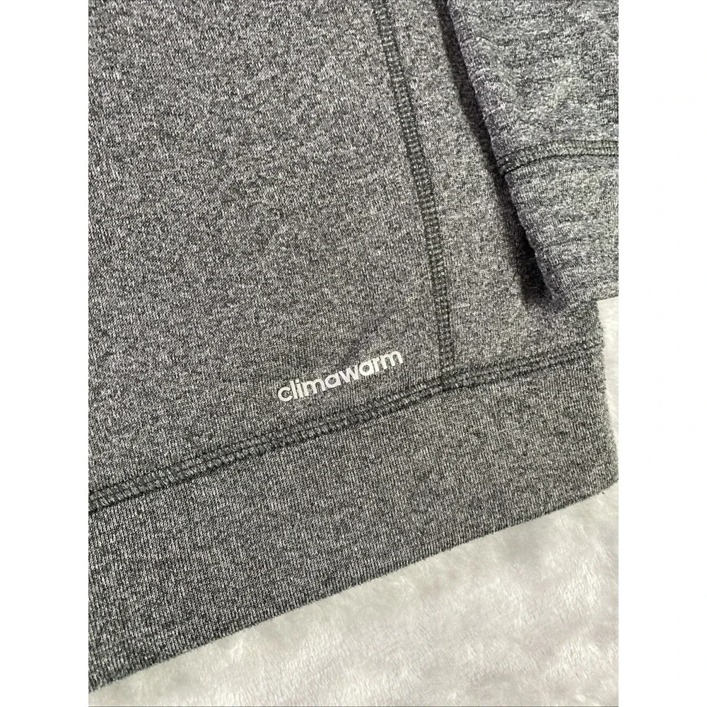 Adidas Ultimate Hoodie Mens Medium Grey Climawarm‎ Athletic Training Pullover